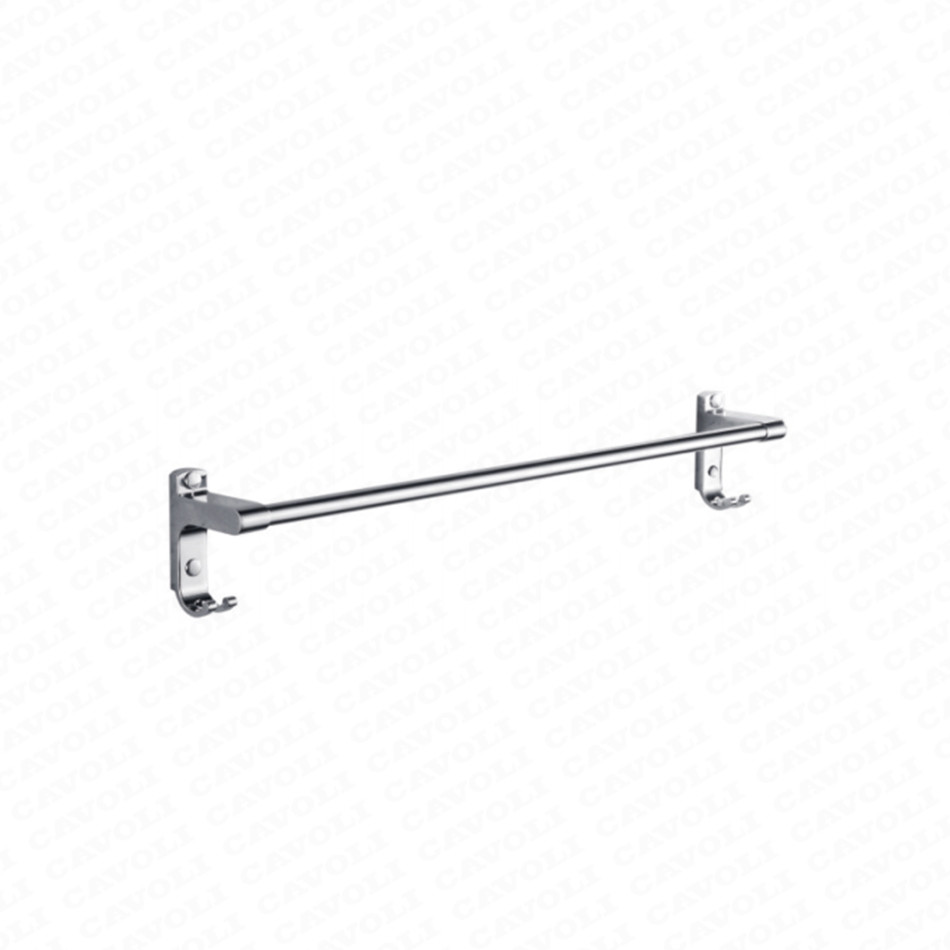 China wholesale Hot Selling Chrome Stainless Steel Towel Shelf – ZK009-Wenzhou Manufacturer bathroom essential Bar stainless steel for clothes Double Towel Bar – Cavoli