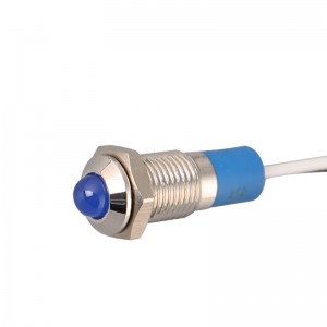 Best Discount 22mm Led Indicator Suppliers –  Indicator Light 120v Ip67 12mm Metal Waterproof Signal Lamp – DAHE