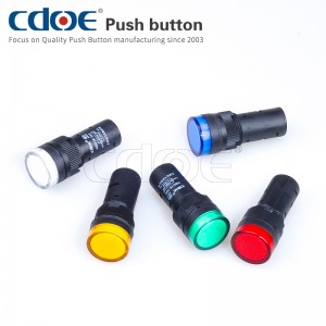 16mm Plastic Ad16-16ds 2 Pins Indicator Light Signal Lamp 380v