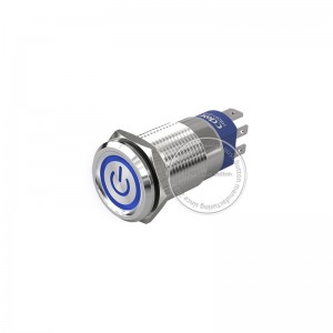 Metal push button 19mm normally open normally close ring power ss 10amp ip67 cdoe product