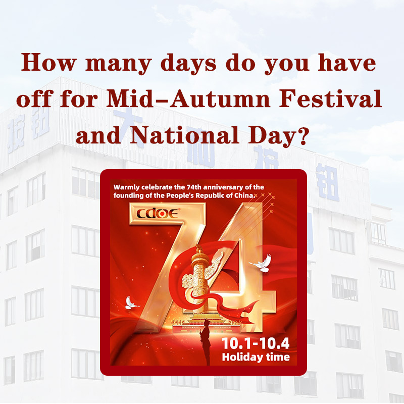 How many days do you have off for Mid-Autumn Festival and National Day?
