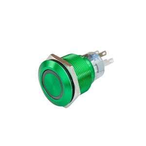 Illuminated Metal 19mm Panel Switches 12V 24V Latching Push Button with Tri-Color Support