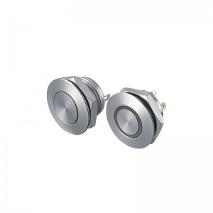 Ip67 Waterproof Stainless Steel Pushbutton 12mm Button Short Momentary