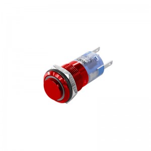 High head ring illuminated on off 16mm 5 amp push button switch 12v ip67