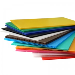 Summus qualitas 3MM 4MM 5MM Corrugated Correx Plastic Floor Protection Sheet