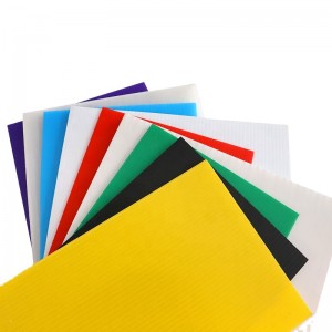 ຂາຍສົ່ງນອກເດີ່ນປ້າຍ Polypropylene ສີຂາວ PP Corrugated Plastic Sheet