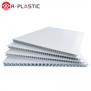 4mm White 4′x8′ 48”x96” Blank Corona PP Corrugated Plastic Sheet Coroplast For Signs Board