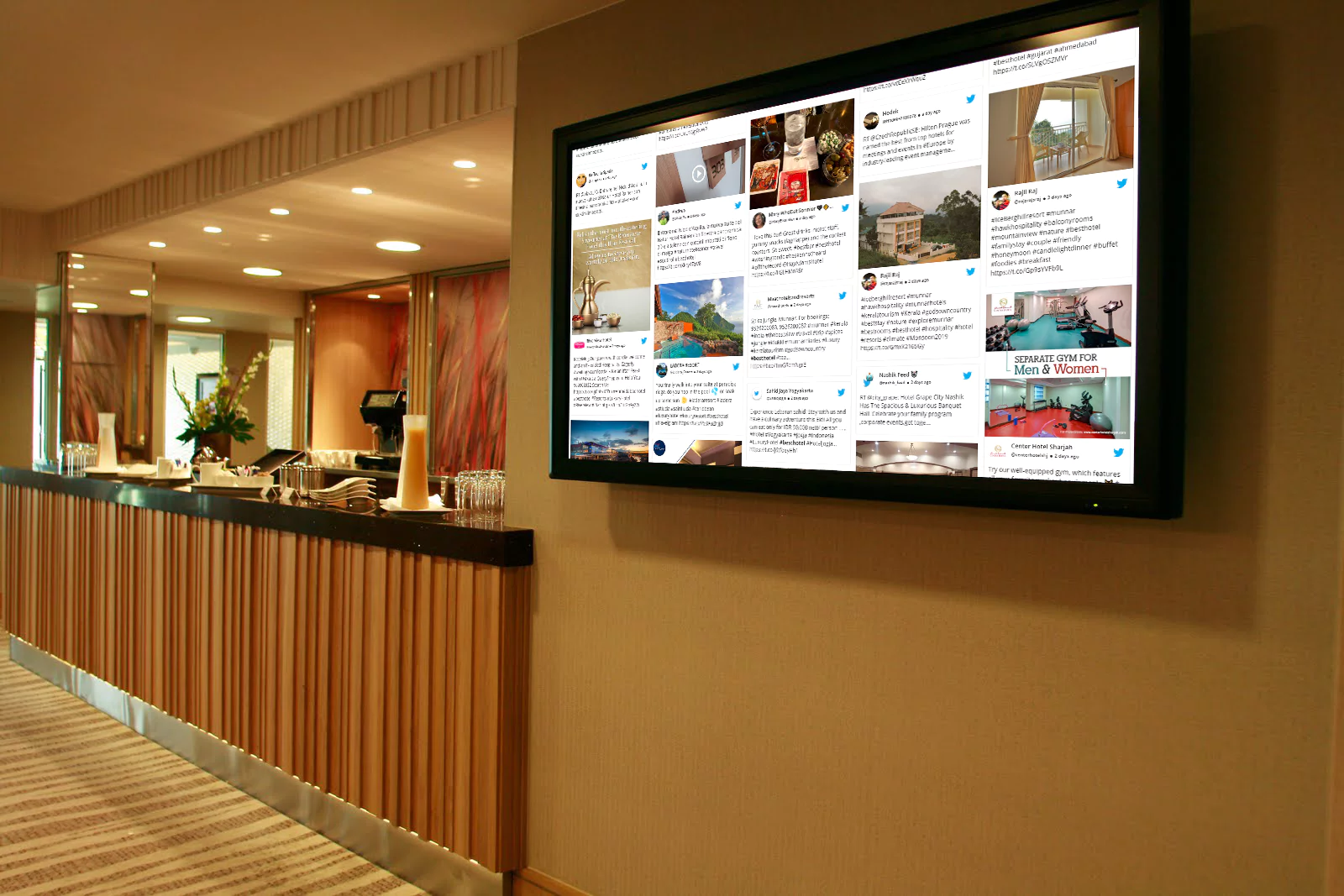Elevating Ambiance: Transforming Hotel Spaces with Dynamic Digital Displays