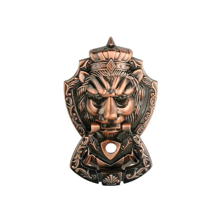 Enhance the elegance of your home with a stunning brass lion door knocker