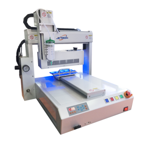 آلة توزيع وعلاج الغراء بالأشعة فوق البنفسجية