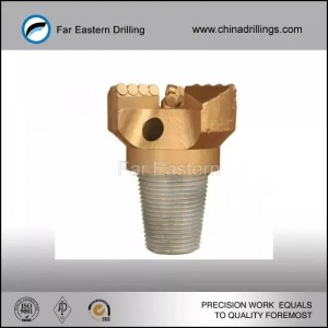 6 1/2 inches PDC step drag bit 3 Blades for hard welll drilling