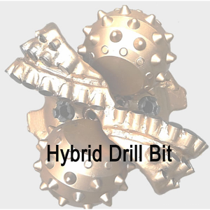 API 12 1/4 inches hybrid bit for hard rock deep oilwell drilling