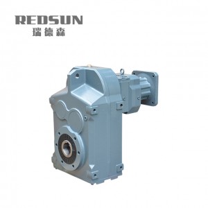 F series F37-157 small 24v dc parallel helical gearmotors speed reducer
