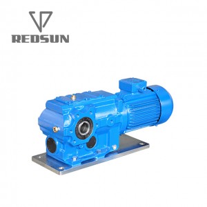 High torque K series helical bevel gear motor reduction gearbox  worm gear reducers