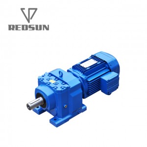 R series helical three-stage reduction gearbox apply for Engineering and Building Materials Machinery