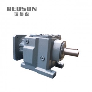 R27-R187 Helical Gear Reducer, Hard Tooth Helical Reducer Gearbox with Motor, R Series Helical Speed Reducers