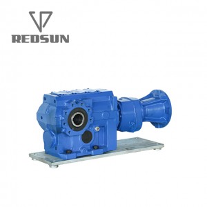 China OEM Electric Reducer K Series Helical Bevel Gearbox Motor Bevel Gear Unit with 4 Pole AC Motor