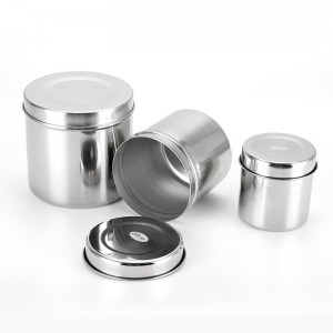 medical stainless steel alcohol cotton jar