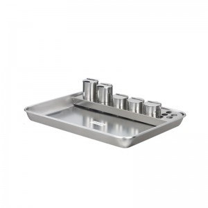 stainless steel antilodophor medical instrument treatment tray