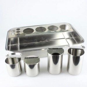 stainless steel antilodophor medical instrument treatment tray