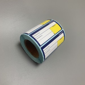 Supermarket barcode label adhesive custom stickers thermal transfer labels manufacturers