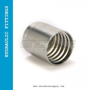 Non-Skive Multi-Purpose Hydraulic Hose Ferrule for both SAE100 R1AT and R2AT hose/Hose Collar/Hose sleeve 03310