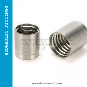 Non-Skive Multi-Purpose Hydraulic Hose Ferrule for both SAE100 R1AT and R2AT hose/Hose Collar/Hose sleeve 03310