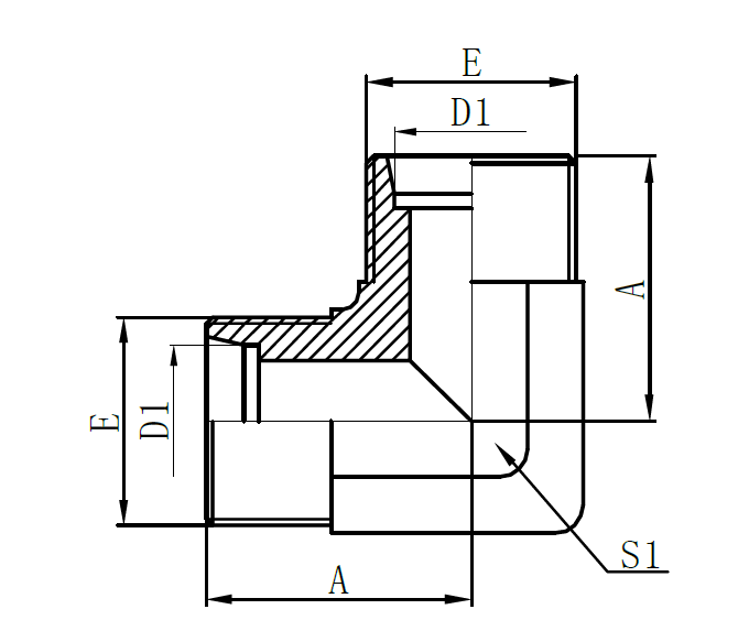 Factory Free sample High Pressure Hydraulic Tubing - 1D9- Metric Male 24° H.T. (90°elbow) – Sinopulse