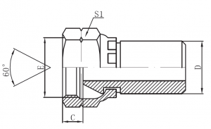 Renewable Design for Manuli Hydraulic Hose - 2WB-  Butt-Weld Tube × BSP Female 60° Cone – Sinopulse