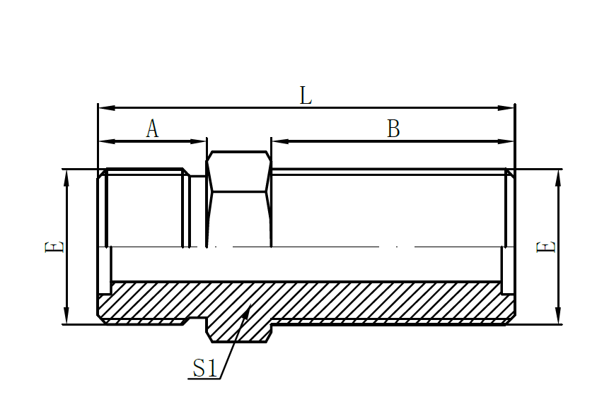 Hot sale Factory High Pressure Water Hose Reel - 6E- Metric Male O-ring Bulkhead  – Sinopulse