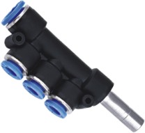 PKJ-Plug-in Triple Branch Union= One Touch Tube Fittings