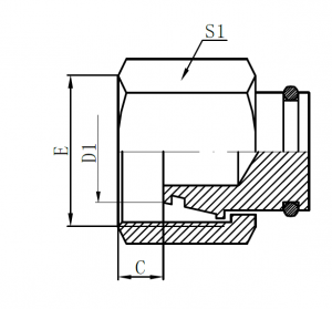 2020 Latest Design Braided Rubber Hydraulic Hose - 9D-Metric Female 24° H.T. Plug – Sinopulse