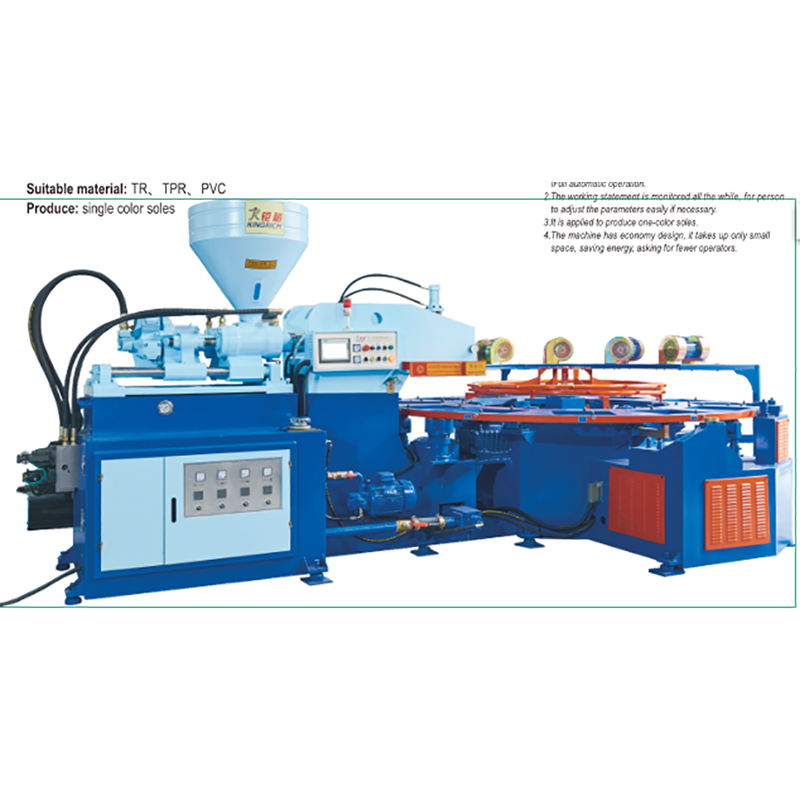 Full automatic TR one color sole injection mouding machine