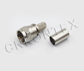 F-75J RG59-22 F male connector crimp type for RG59 cable