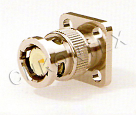 BNC-JFD-1 BNC male connector with flange mounting