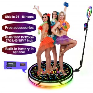 Built in battery fast shipping slow motion automatic 360 photo booth