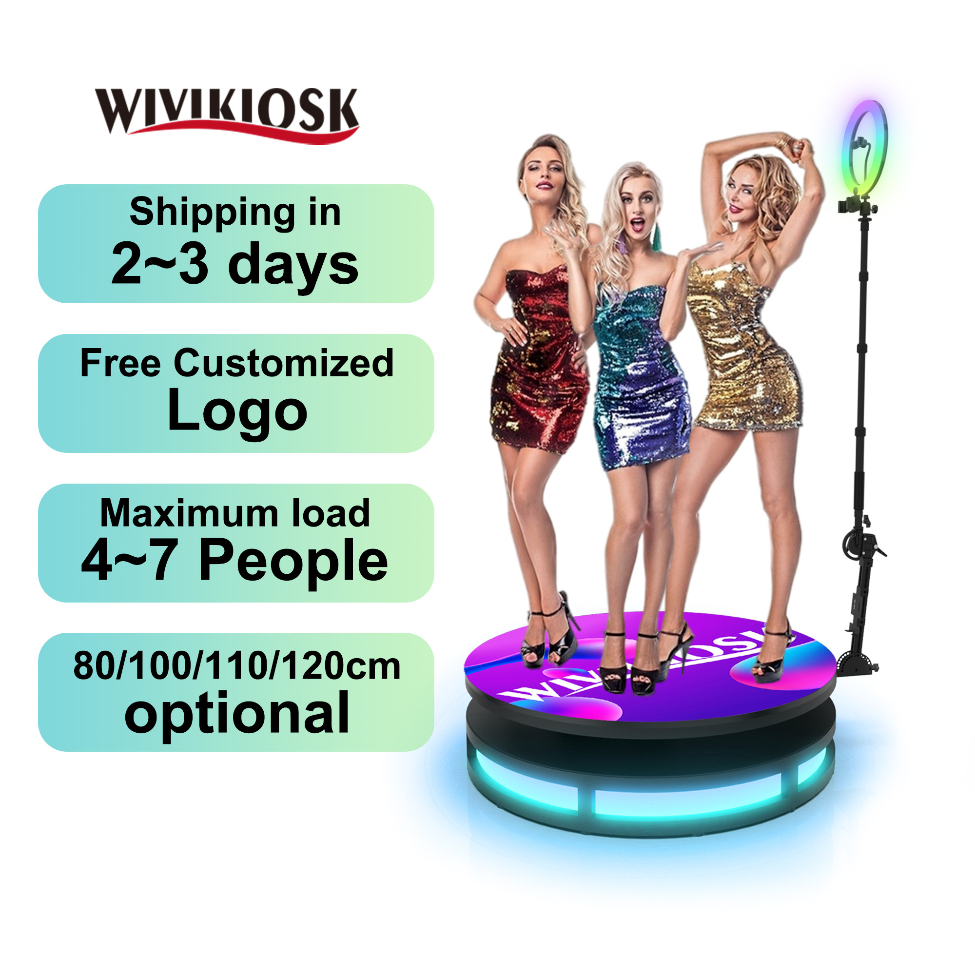 WiViKiosk 360 Photo Booth High-quality Selfie Kiosk Featured Image
