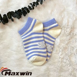 23-26 Yards Socks With Simple Pinstripe, Nice Stripe Plain Ankle Cotton Socks, Children’s Socks