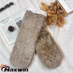 Women’s winter thickened sleeping indoor antiskid soft household socks