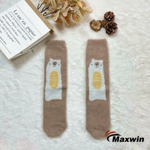 Cheap price Warmest Socks For Hunting - Fluffy Cozy Socks with Alpaca Design Kids Socks  – Maxwin