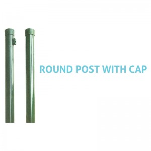 Garden Post Round Tube Metal Fence Post