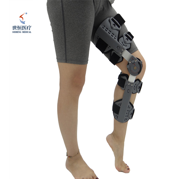 Pendakap Lutut ROM Engsel Boleh Laras ACL Knee Orthosis Brace Sokongan Unloader Ortopedik Knee Brace Untuk Arthritis