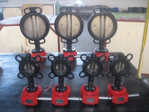 Signal transmission butterfly valve used in fire pipeline environment