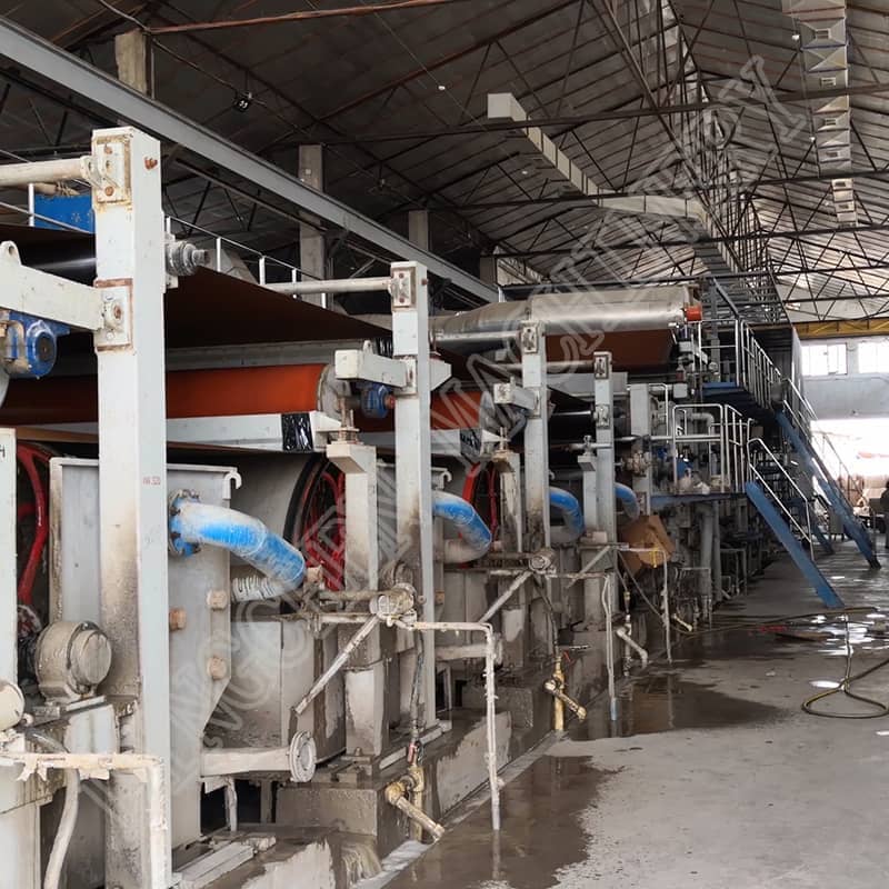 2100mm  20TPD kraft test liner paper making machine in Uzbekistan