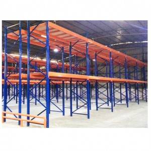 Adjustable warehouse pallet racking