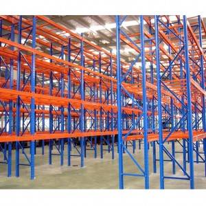 Industrial pallet selective racking system