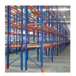 Industrial wide aisle warehouse storage pallet racking
