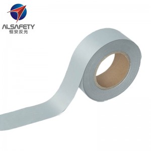 China OEM Reflective Warning Tape - Gray Polyester Reflective Fabric – Alsafety
