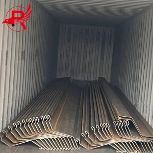 Txias Steel Sheet Pile Hoobkas Az12/Au20/Au750/Az580/Za680