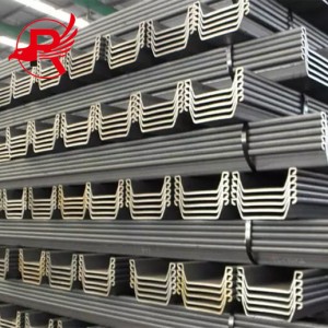 ទម្រង់ U-shape Seawall retaining wall Sheet Piling Pile Hot Steel Sheet Pile Protection